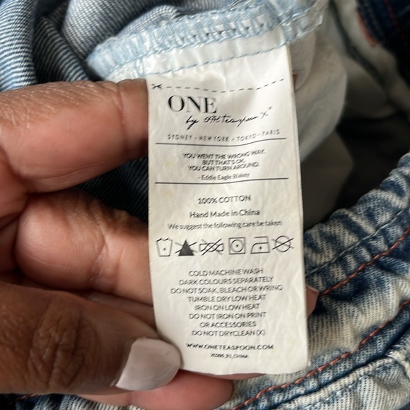 One Teaspoon Super Trackies denim Joggers - Picture 13 of 14